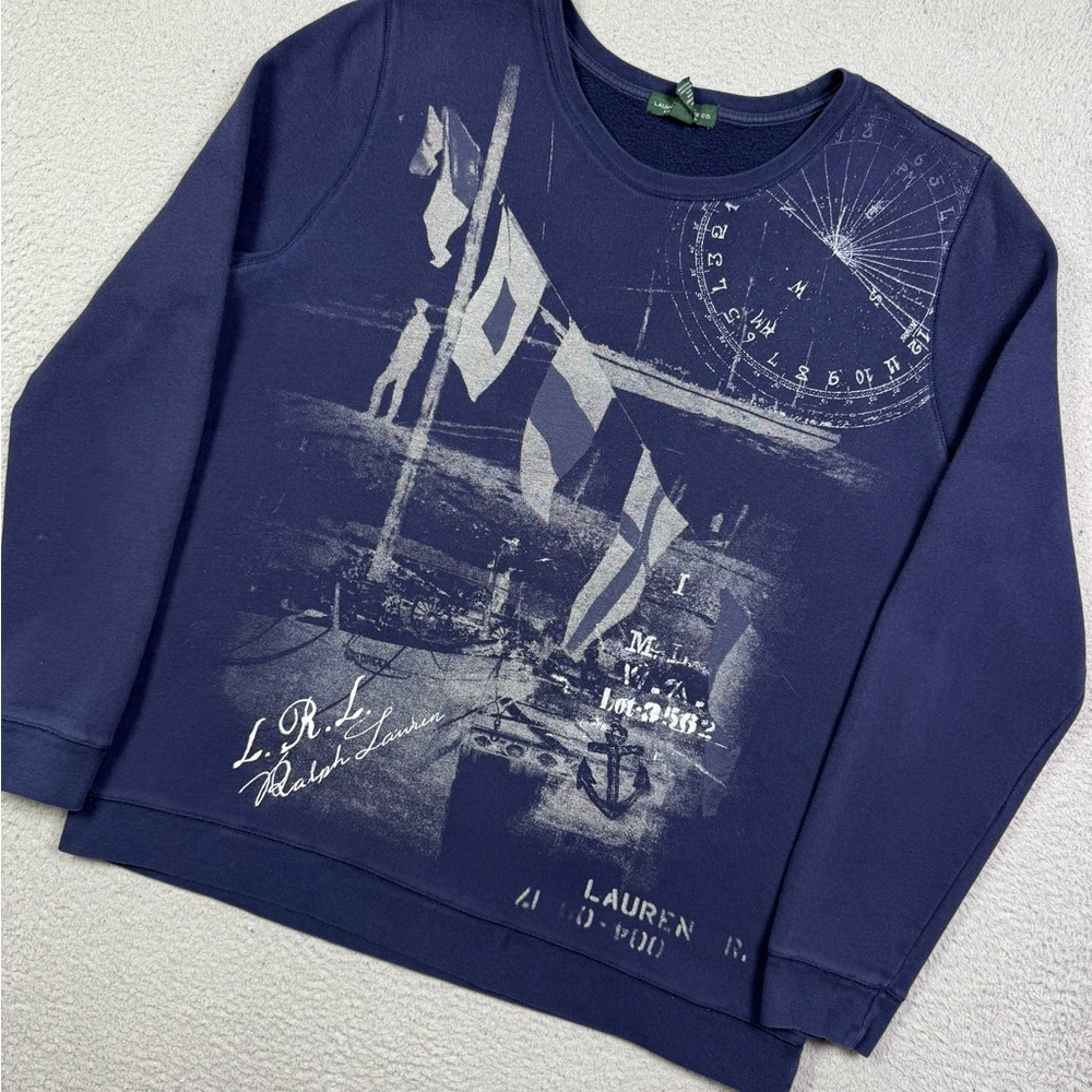 Polo Ralph Lauren sailing nautical Crewneck sweatshirt
